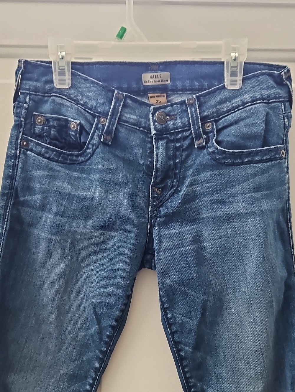 True Religion Skinny Jeans in Blue Wash